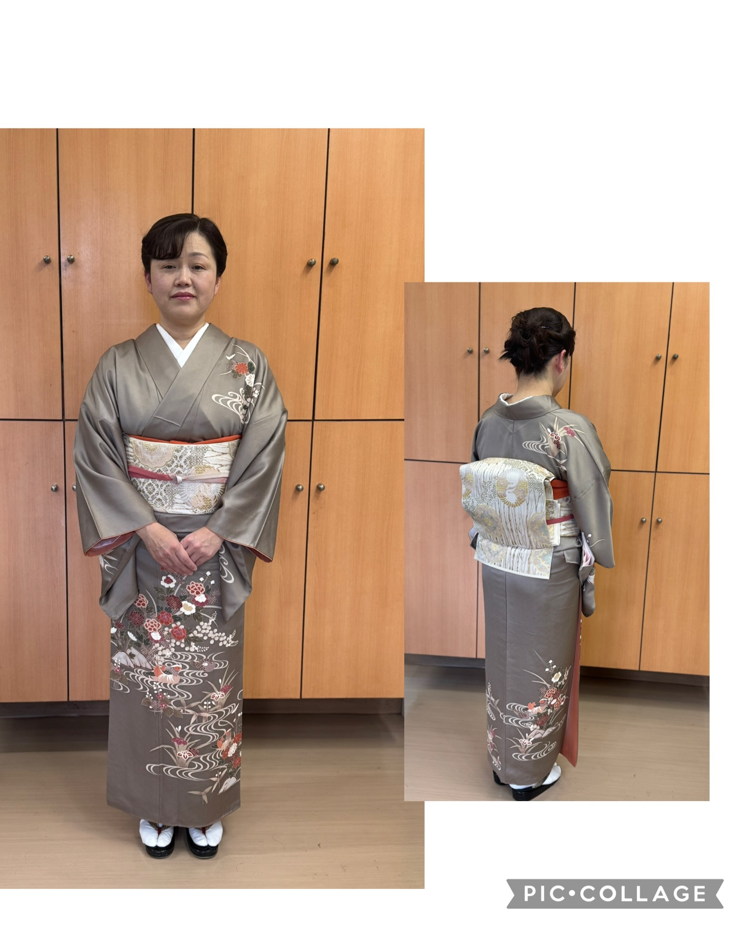 お母様の着物着付けさせていただきました
