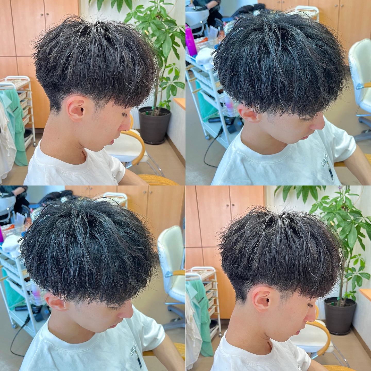前回のツイストパーマを活かしてツイストマッシュに