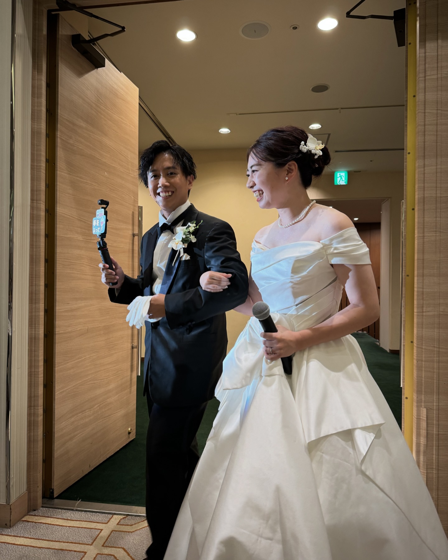 日曜日に結婚式のお支度をさせていただきました