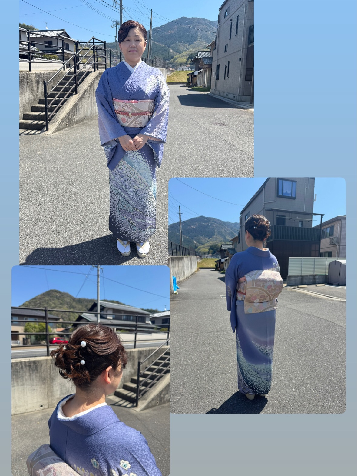 入学式ママ着付け✨