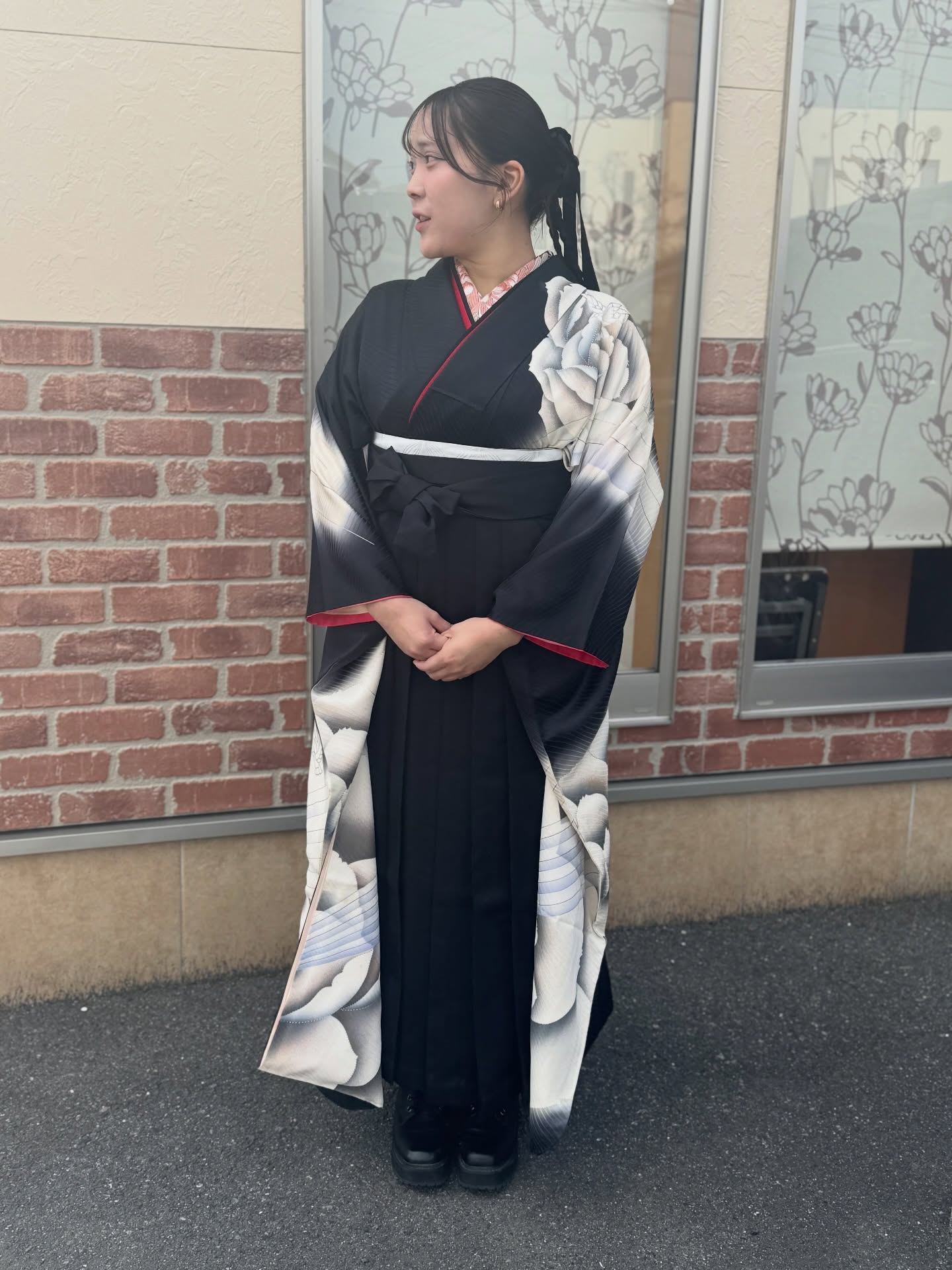 大学卒業式袴着付け㊗️